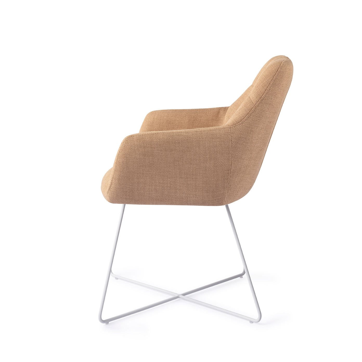 Jesper Home Eetkamerstoel 'Noto' Cross White, kleur Toasted Toffee
