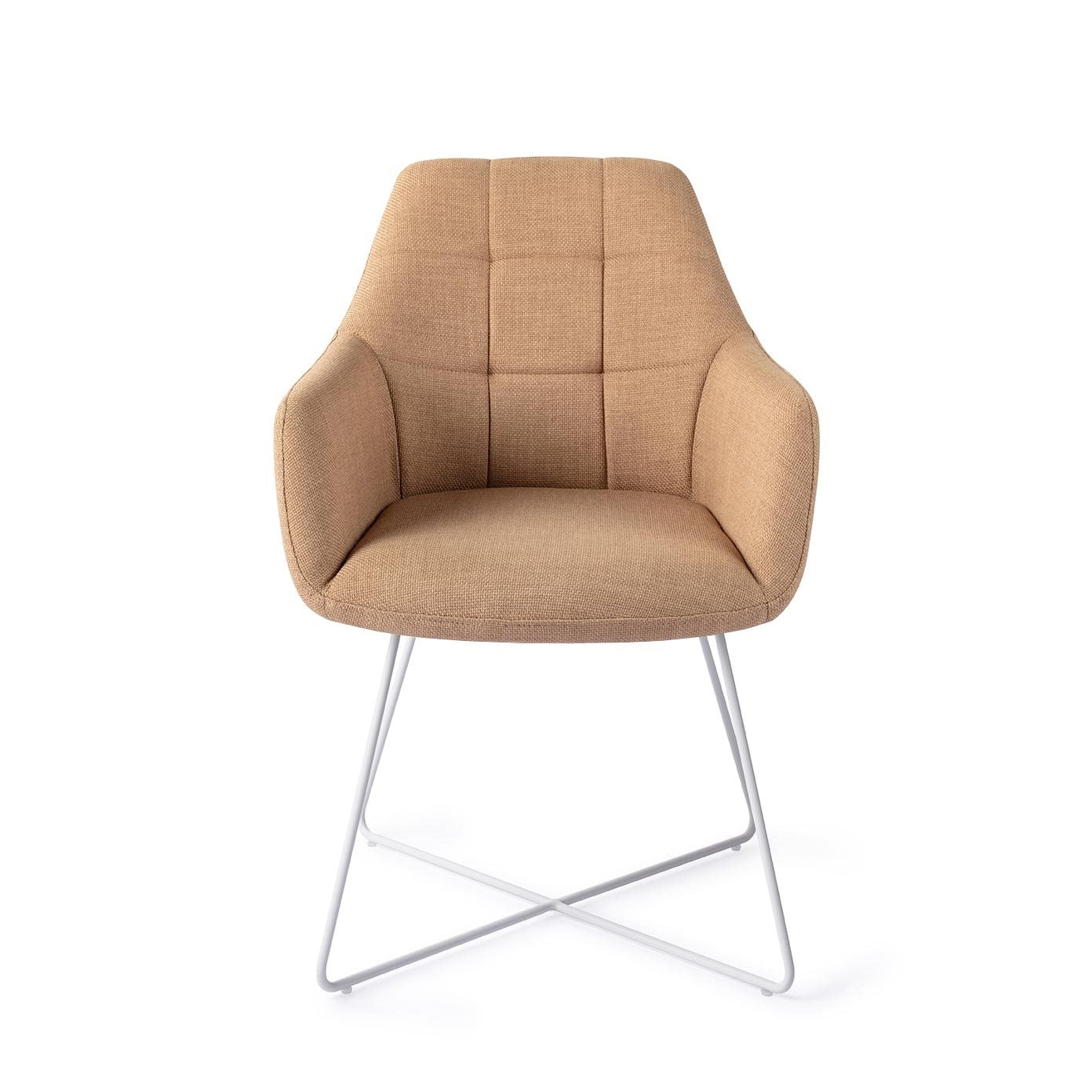 Jesper Home Eetkamerstoel 'Noto' Cross White, kleur Toasted Toffee