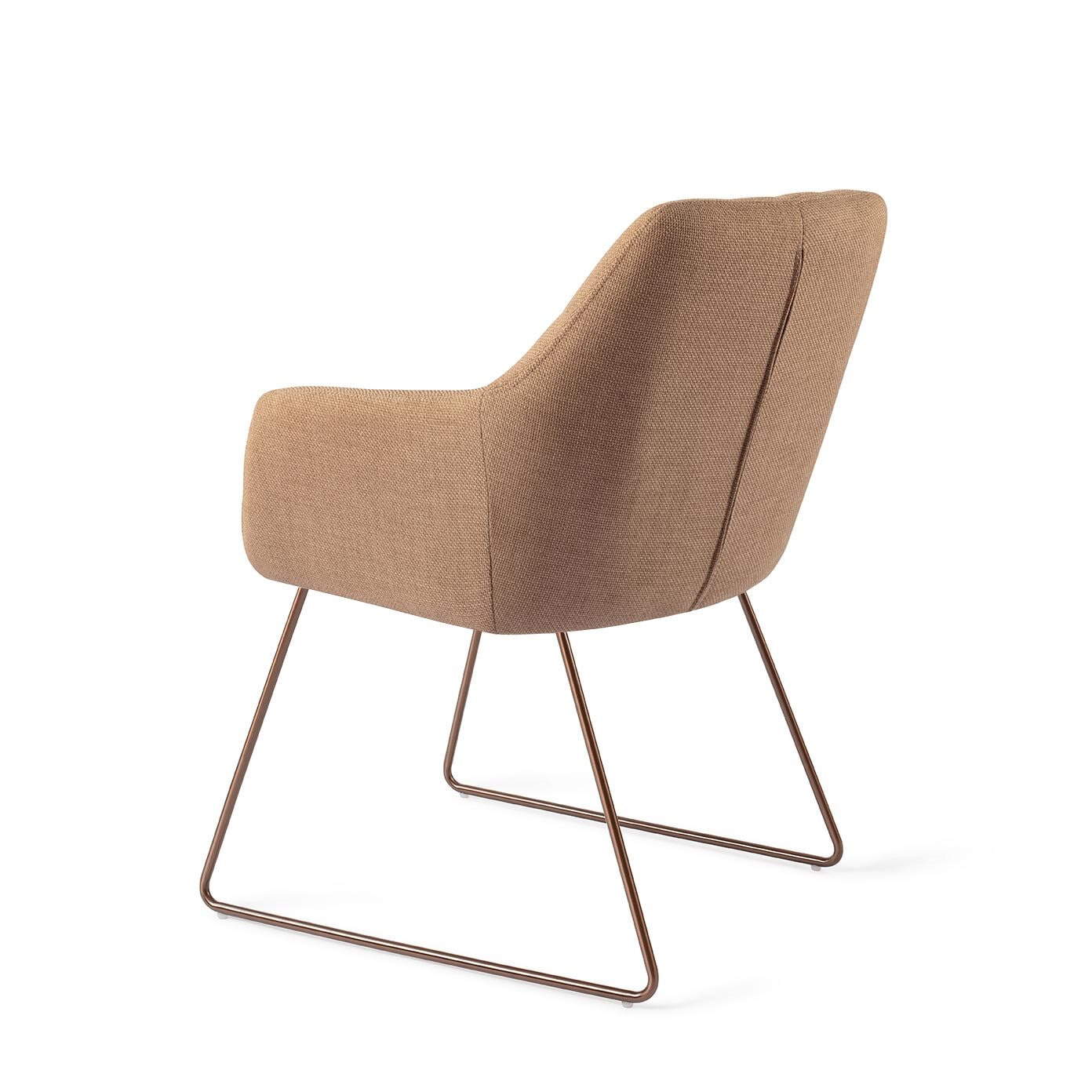 Jesper Home Eetkamerstoel 'Noto' Slide Rose, kleur Toasted Toffee