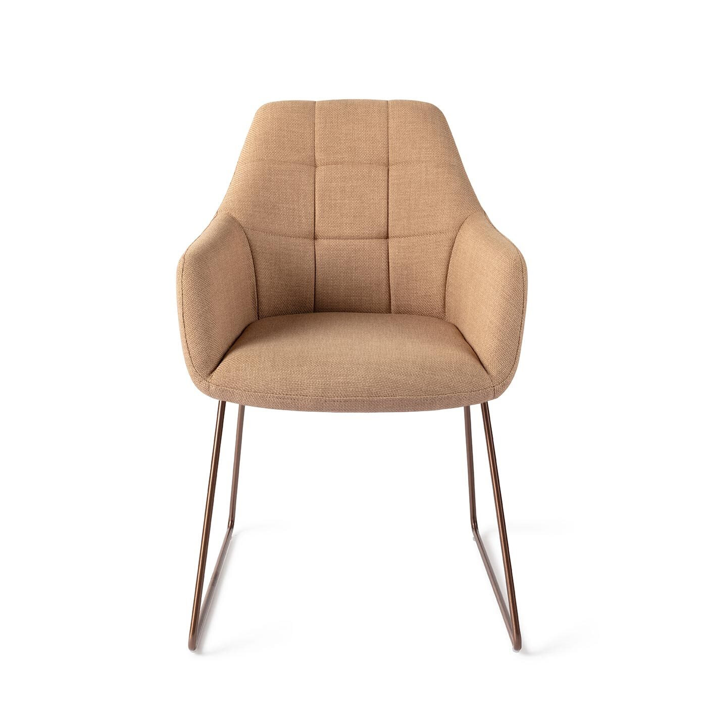 Jesper Home Eetkamerstoel 'Noto' Slide Rose, kleur Toasted Toffee