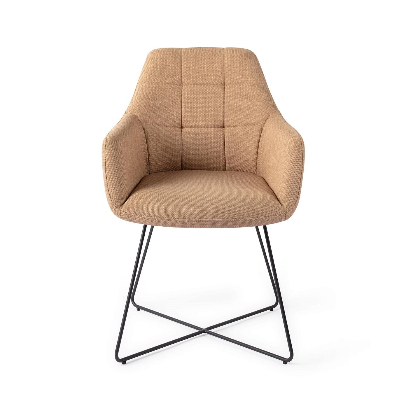 Jesper Home Eetkamerstoel 'Noto' Cross Black, kleur Toasted Toffee