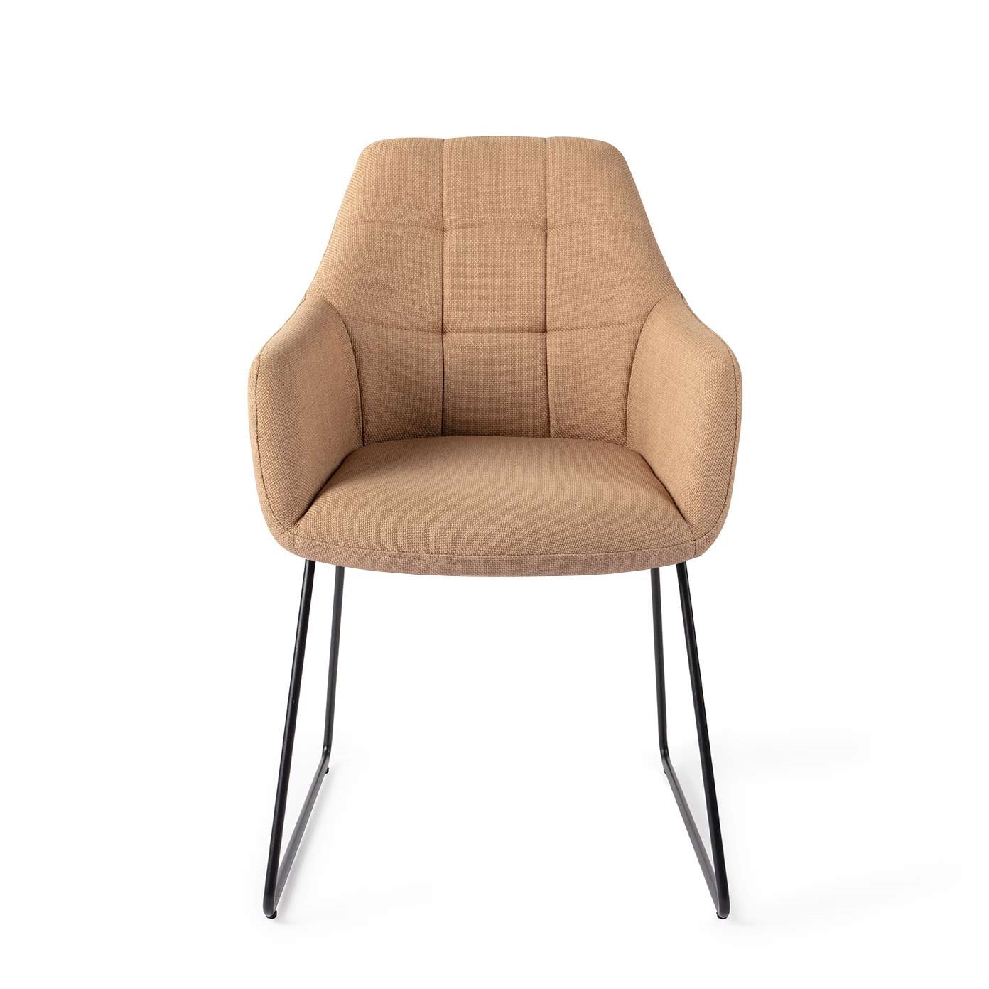 Jesper Home Eetkamerstoel 'Noto' Slide Black, kleur Toasted Toffee