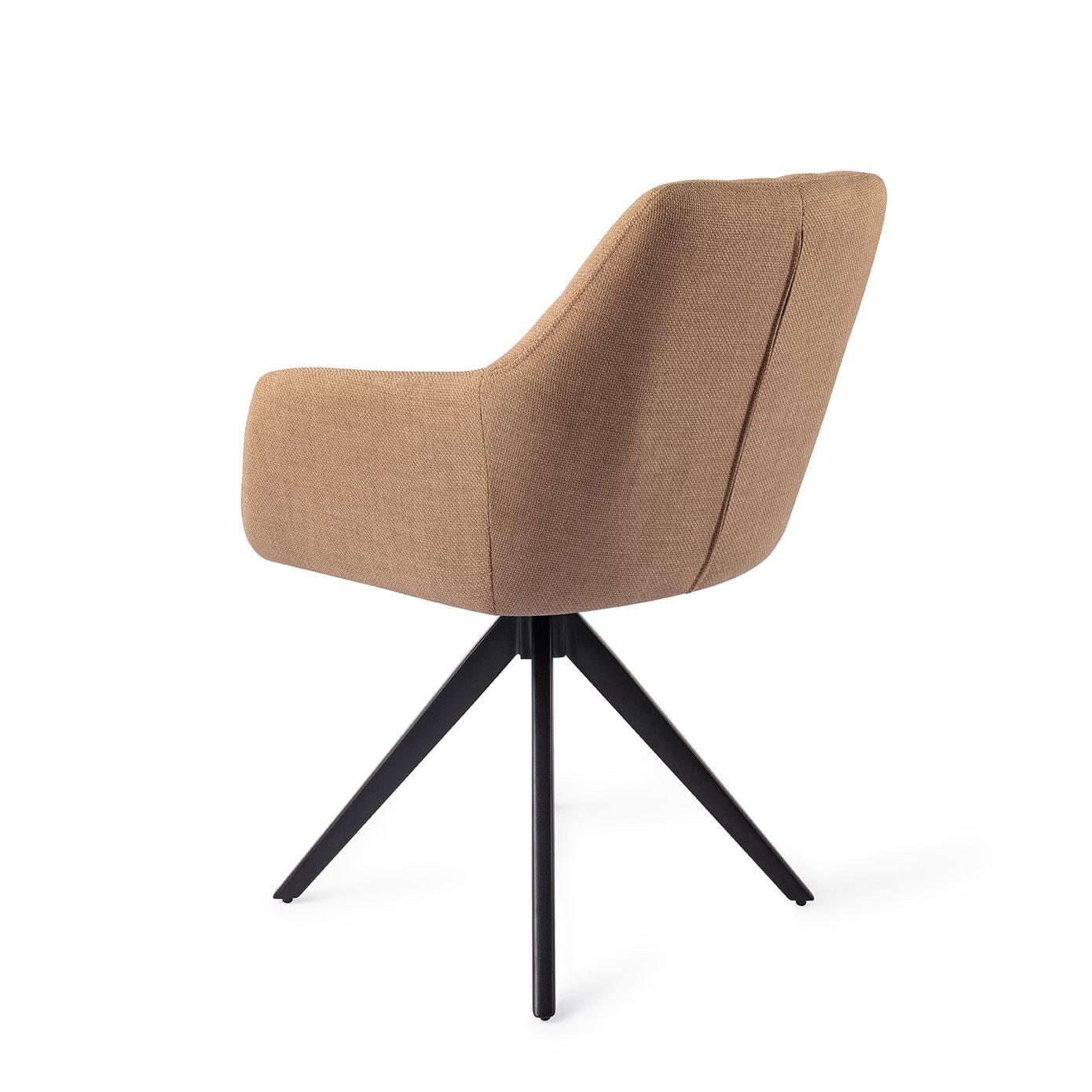 Jesper Home Draaibare Eetkamerstoel 'Noto' Turn Black, kleur Toasted Toffee