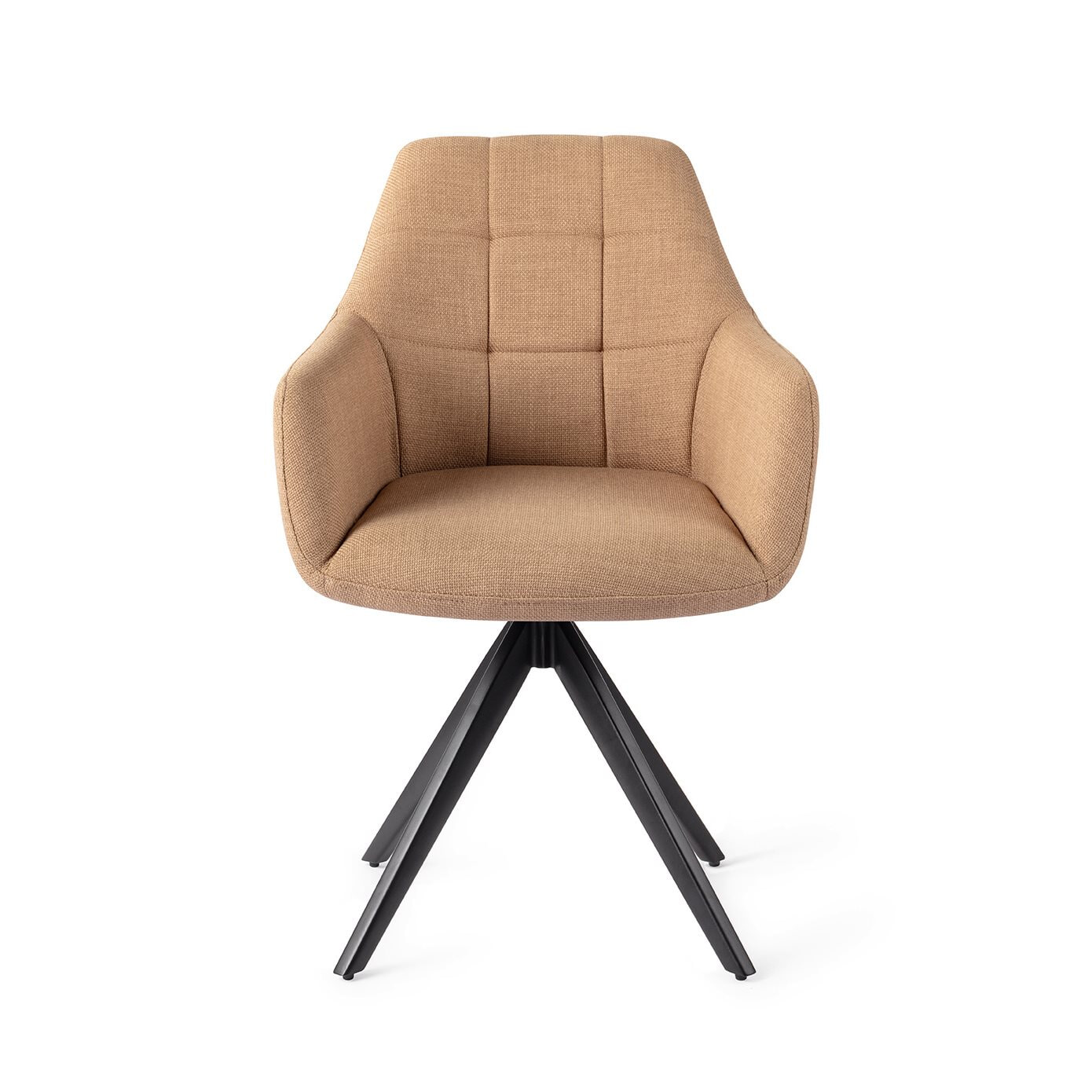 Jesper Home Draaibare Eetkamerstoel 'Noto' Turn Black, kleur Toasted Toffee