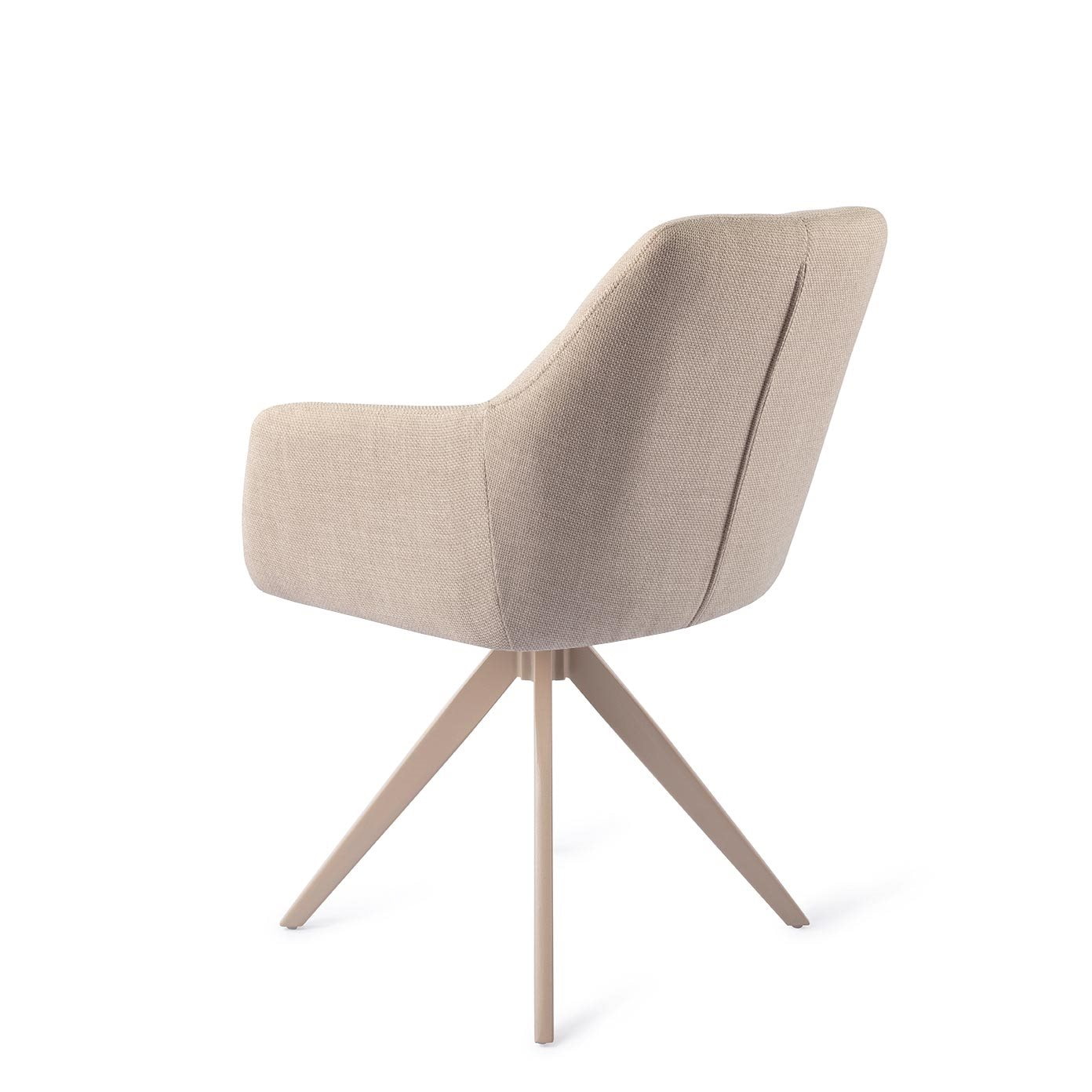Jesper Home Draaibare Eetkamerstoel 'Noto' Turn Beige, kleur Overnight Oats