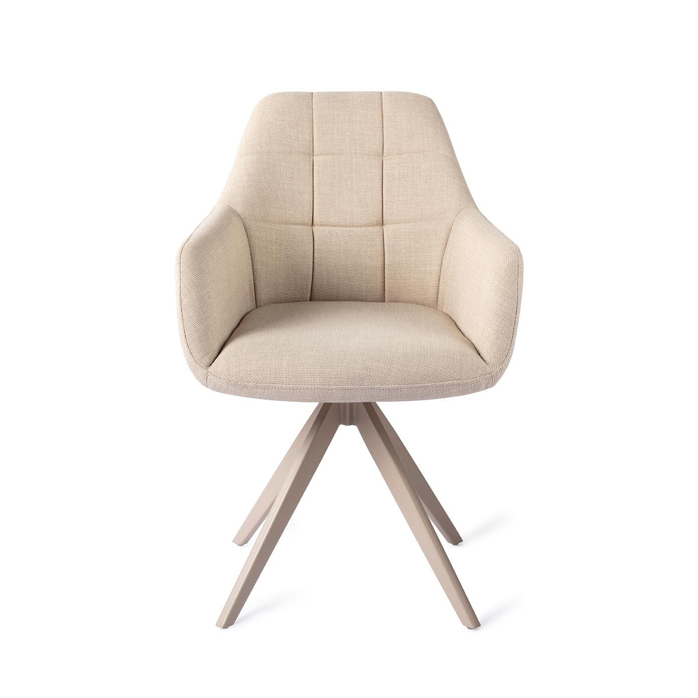 Jesper Home Draaibare Eetkamerstoel 'Noto' Turn Beige, kleur Overnight Oats