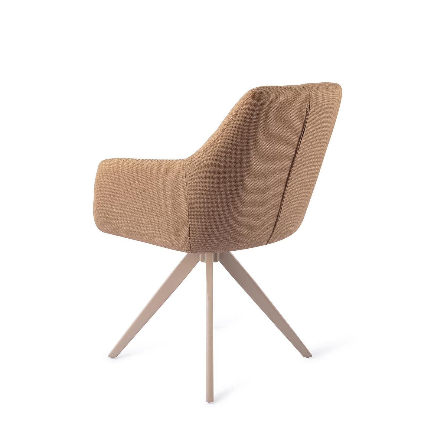 Jesper Home Draaibare Eetkamerstoel 'Noto' Turn Beige, kleur Toasted Toffee