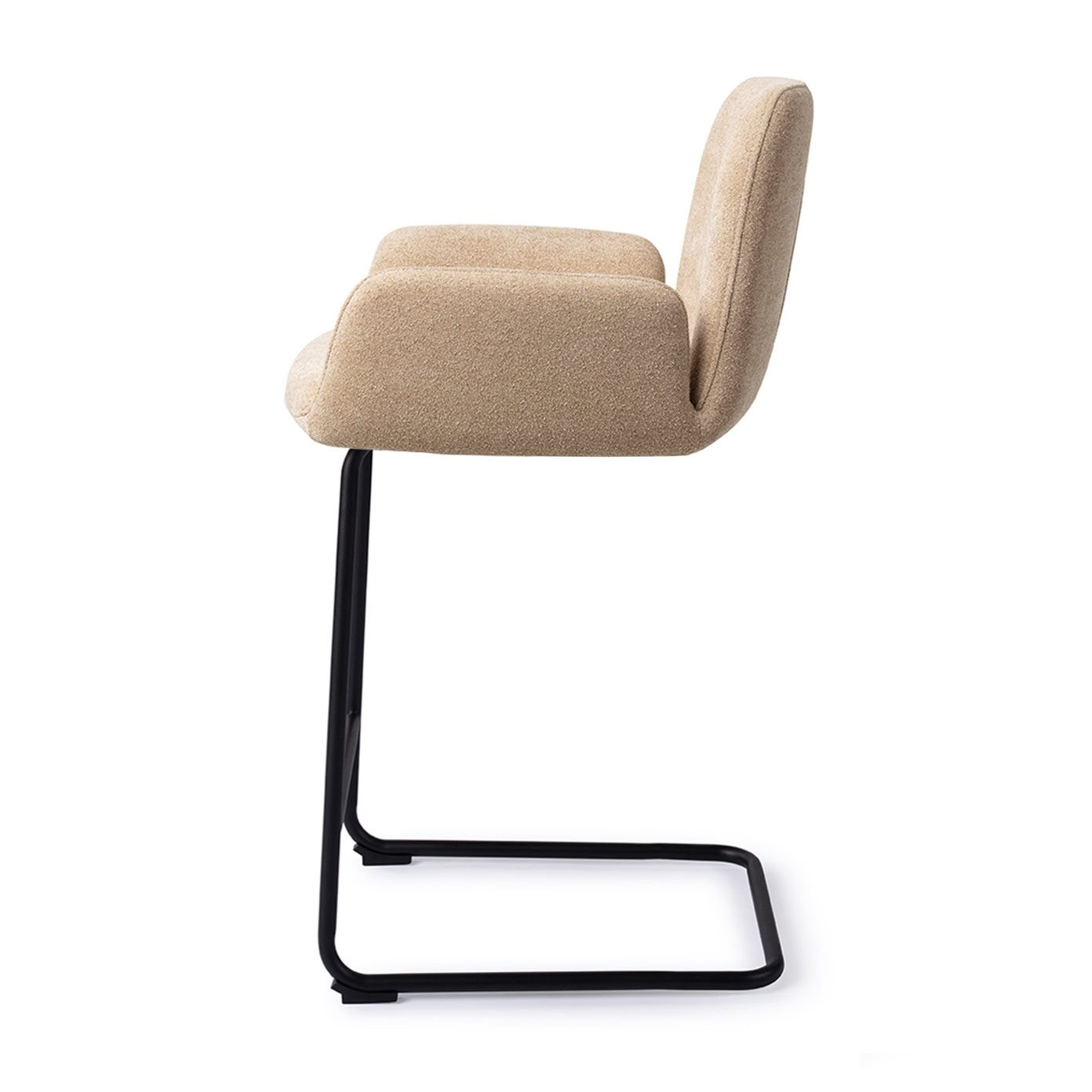 Jesper Home Barkruk 'Misaki' Arch Black, kleur Funky Fudge (zithoogte 66cm)