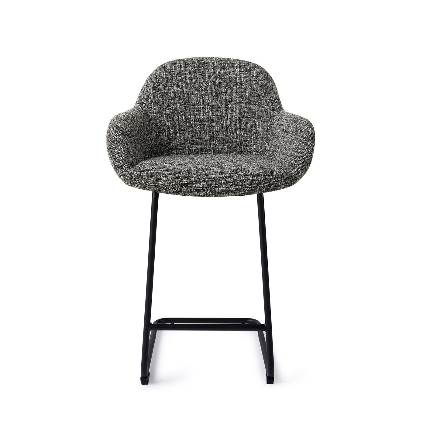 Jesper Home Barkruk 'Kushi' Arch Black, kleur Skyfall (zithoogte 68cm)