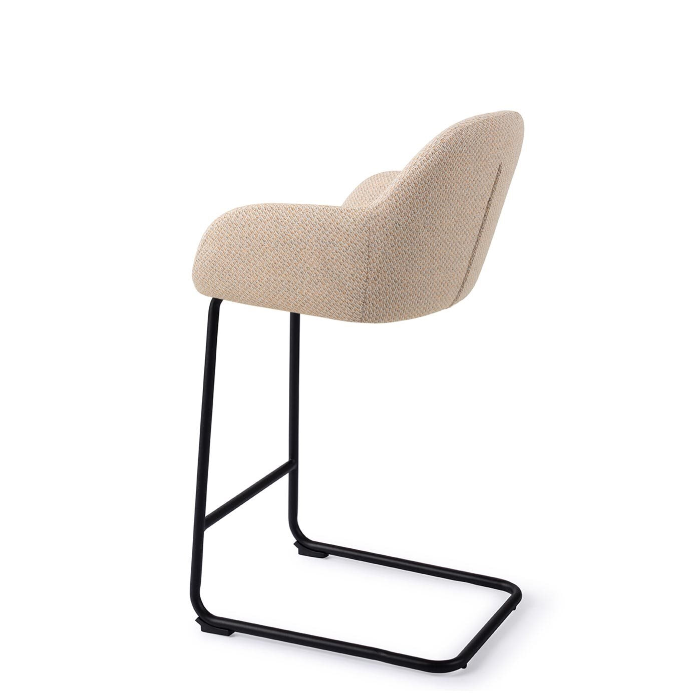 Jesper Home Barkruk 'Kushi' Arch Black, kleur Trouty Tinge (zithoogte 68cm)