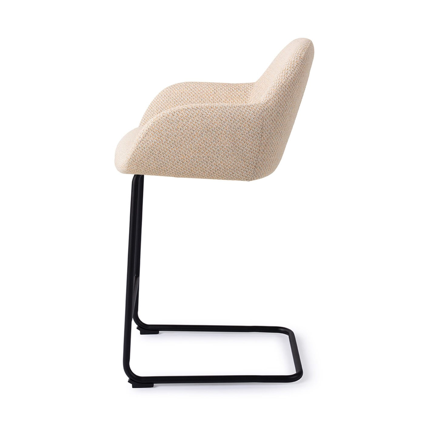 Jesper Home Barkruk 'Kushi' Arch Black, kleur Trouty Tinge (zithoogte 68cm)