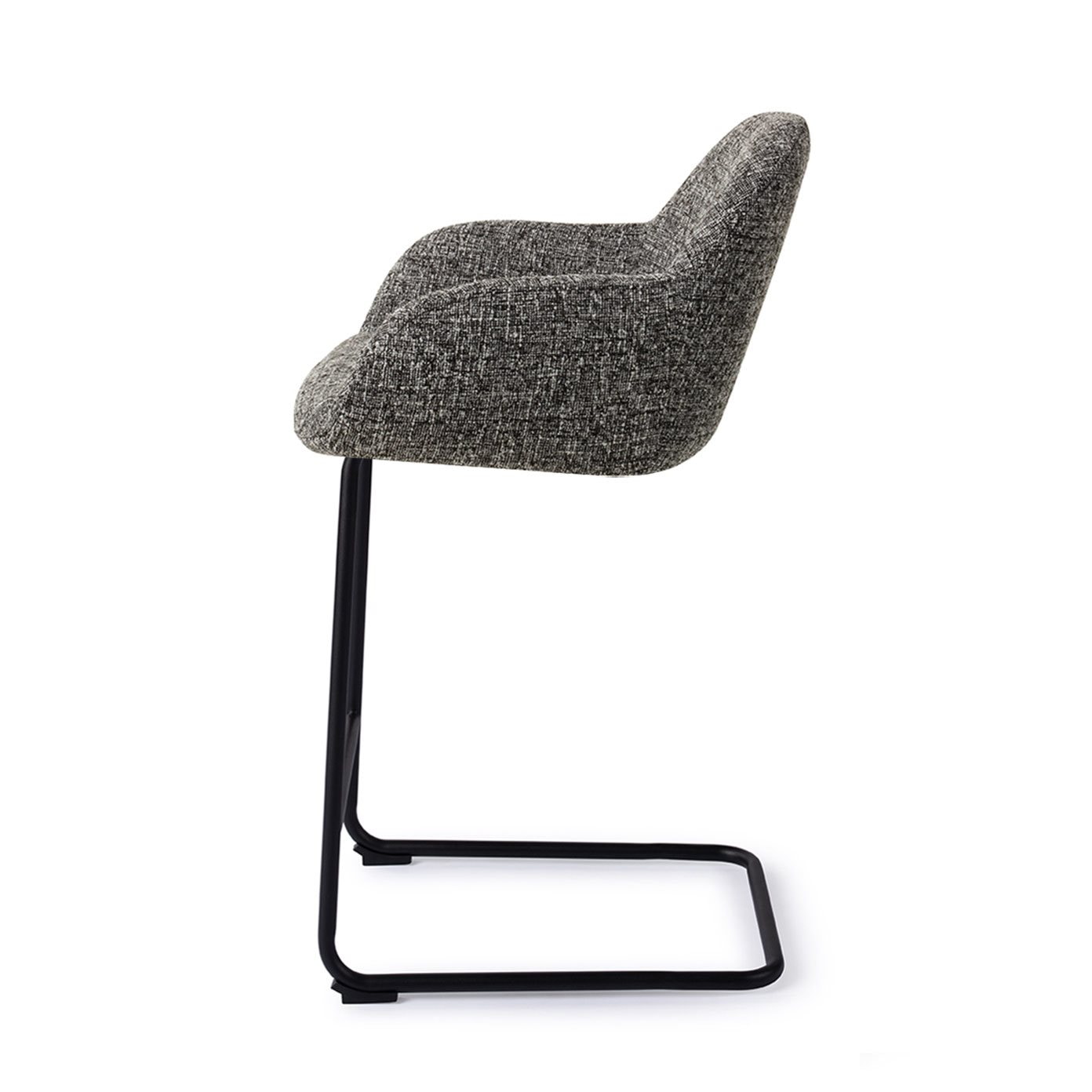 Jesper Home Barkruk 'Kushi' Arch Black, kleur Skyfall (zithoogte 68cm)
