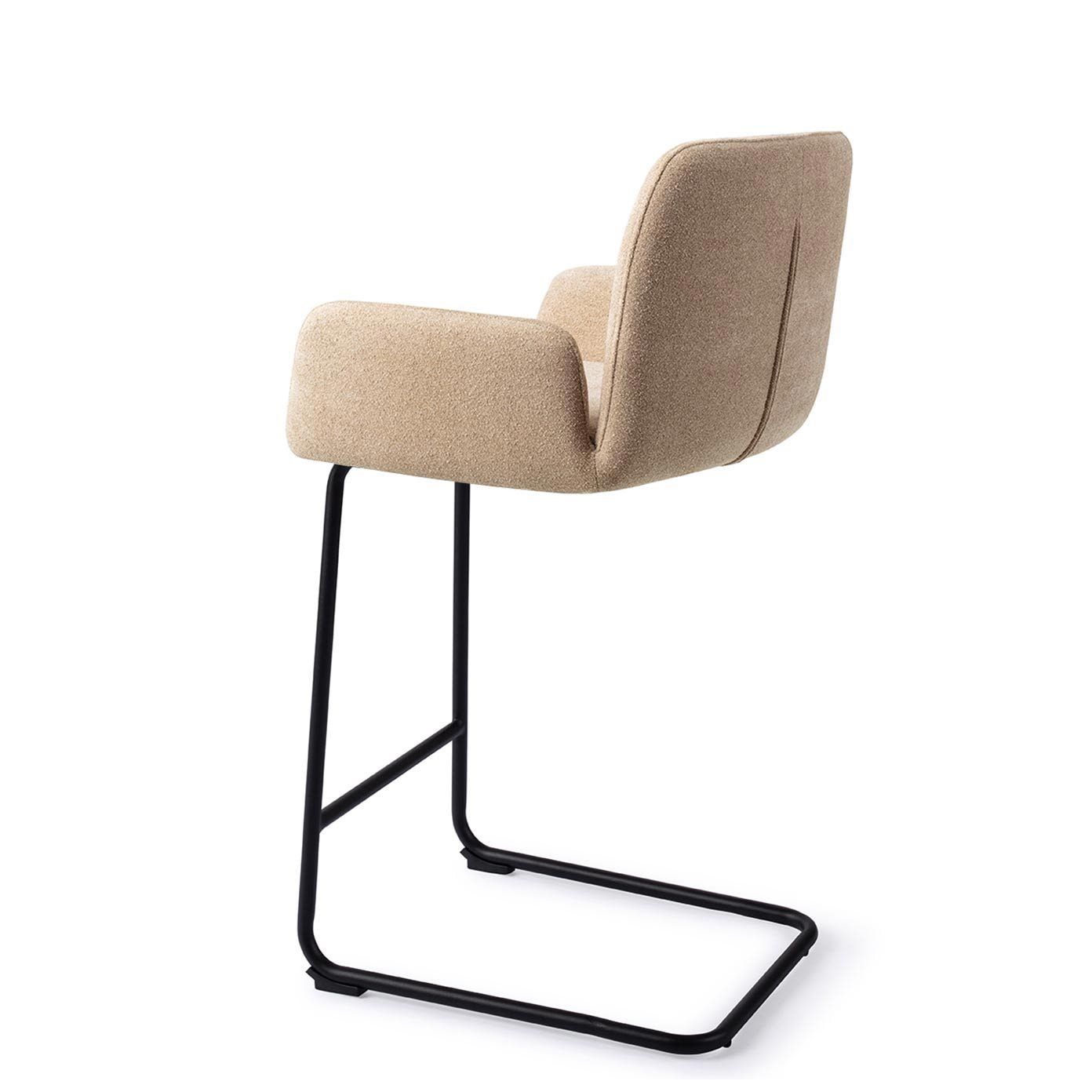 Jesper Home Barkruk 'Misaki' Arch Black, kleur Funky Fudge (zithoogte 66cm)