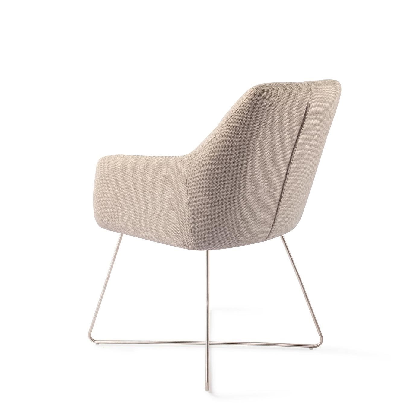 Jesper Home Eetkamerstoel 'Noto' Cross Steel, kleur Overnight Oats