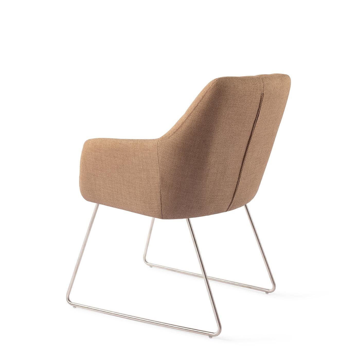 Jesper Home Eetkamerstoel 'Noto' Slide Steel, kleur Toasted Toffee