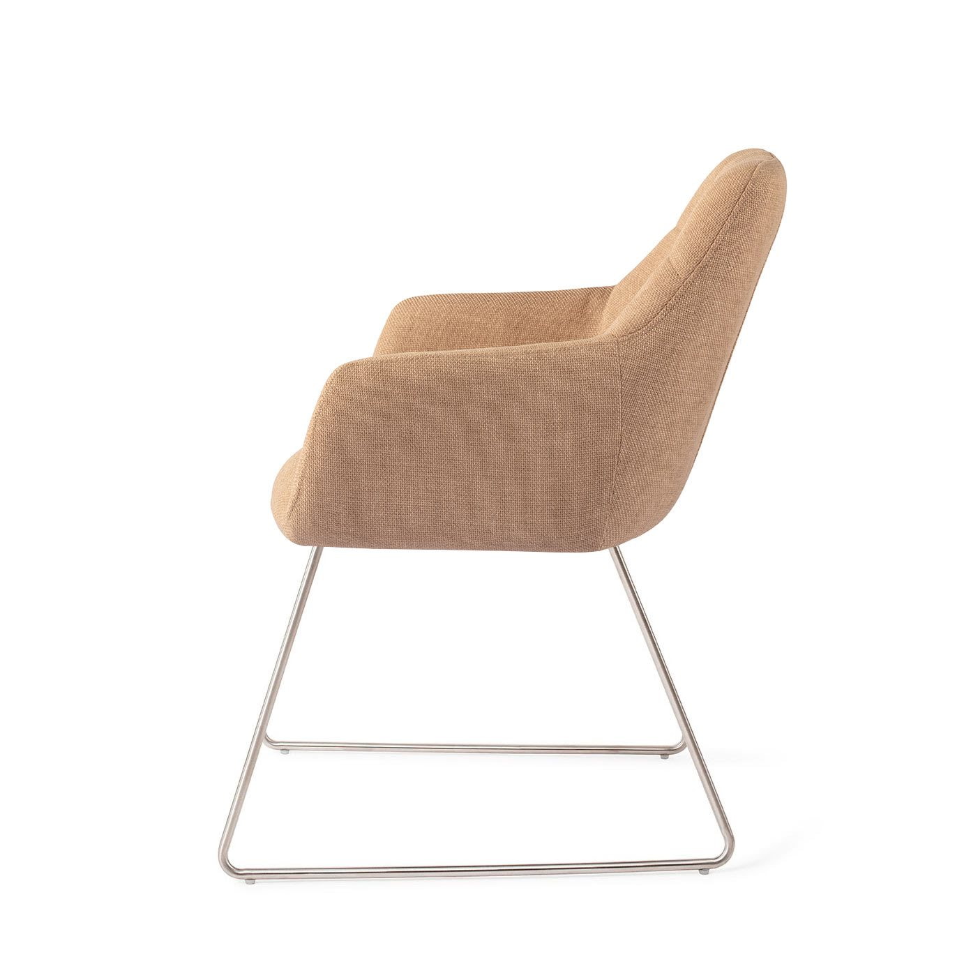 Jesper Home Eetkamerstoel 'Noto' Slide Steel, kleur Toasted Toffee