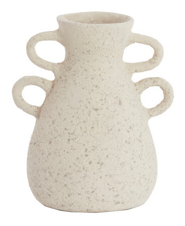 Light & Living Vaas Zephan Papier Maché, 30cm - Mat Crème - Rond