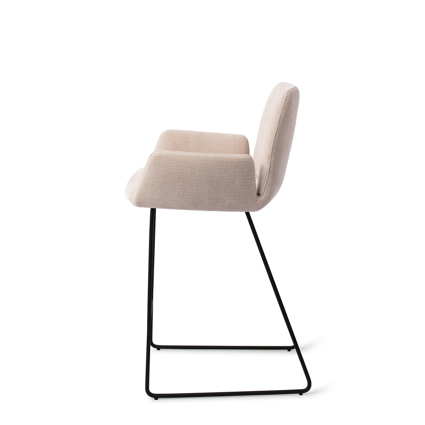 Jesper Home Barstoel 'Misaki' Slide Black, kleur Sand Strand (zithoogte 66cm)