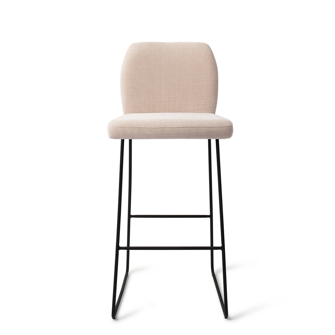 Jesper Home Barkruk 'Ikata' Slide Black, kleur Sand Strand (zithoogte 75cm)