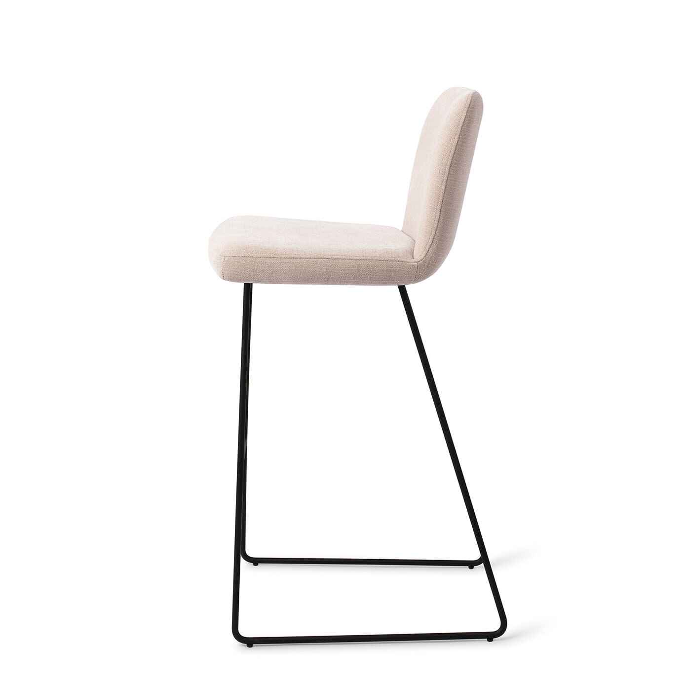 Jesper Home Barkruk 'Ikata' Slide Black, kleur Sand Strand (zithoogte 75cm)