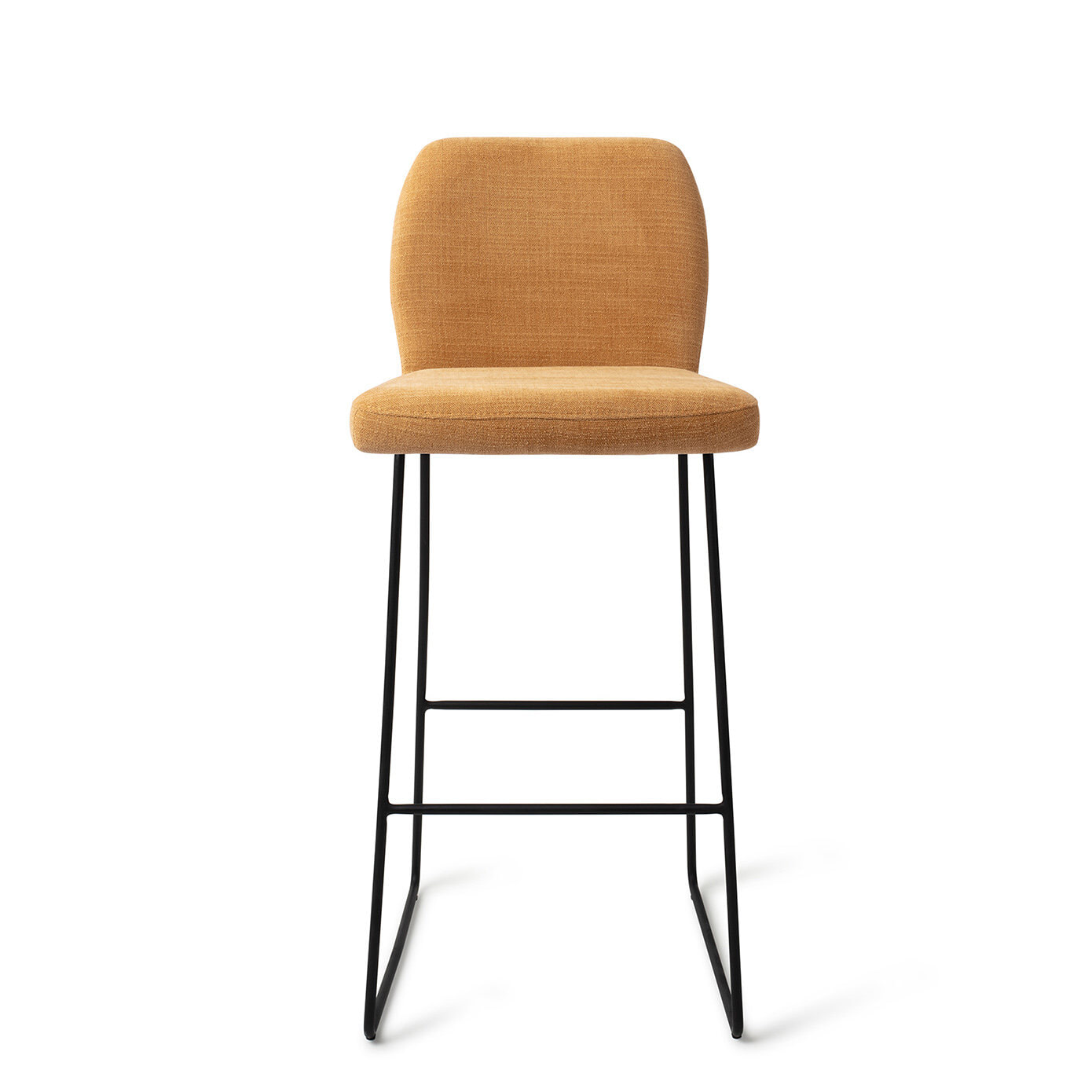 Jesper Home Barkruk 'Ikata' Slide Black, kleur Honey Harvest (zithoogte 75cm)