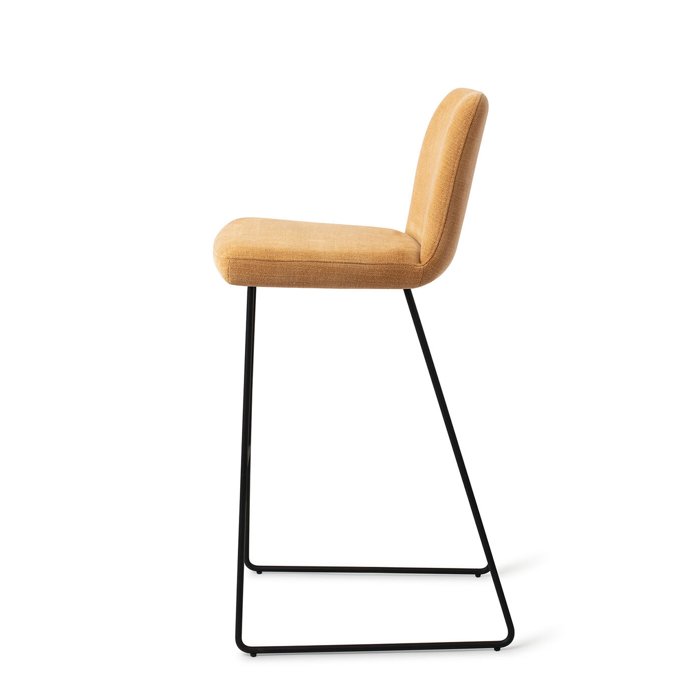Jesper Home Barkruk 'Ikata' Slide Black, kleur Honey Harvest (zithoogte 75cm)