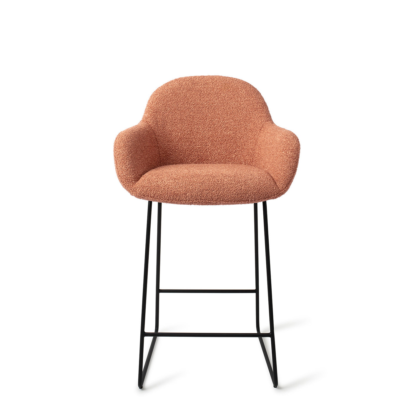 Jesper Home Barstoel 'Kushi' Slide Black, kleur Amber Autumn (zithoogte 67cm)