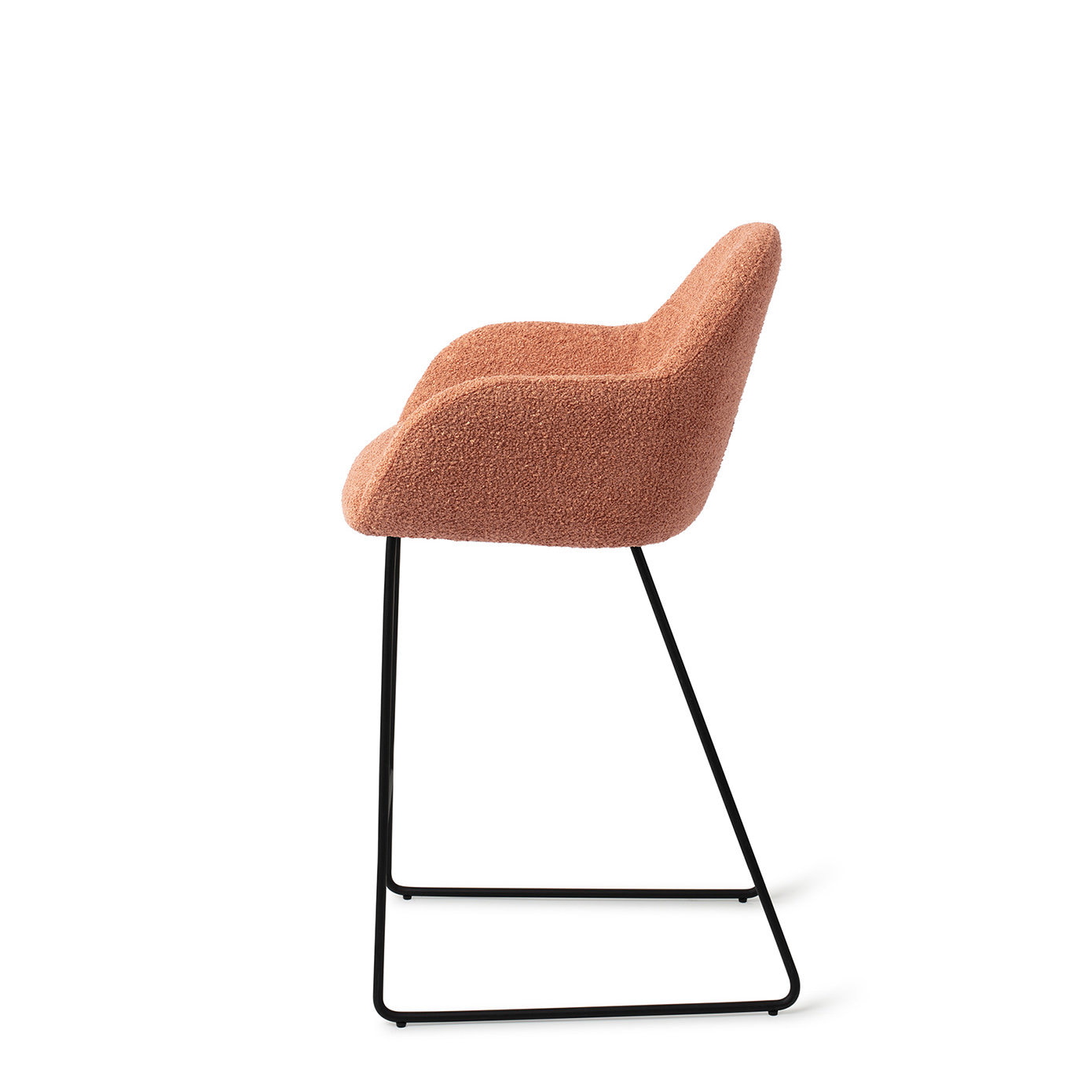 Jesper Home Barstoel 'Kushi' Slide Black, kleur Amber Autumn (zithoogte 67cm)