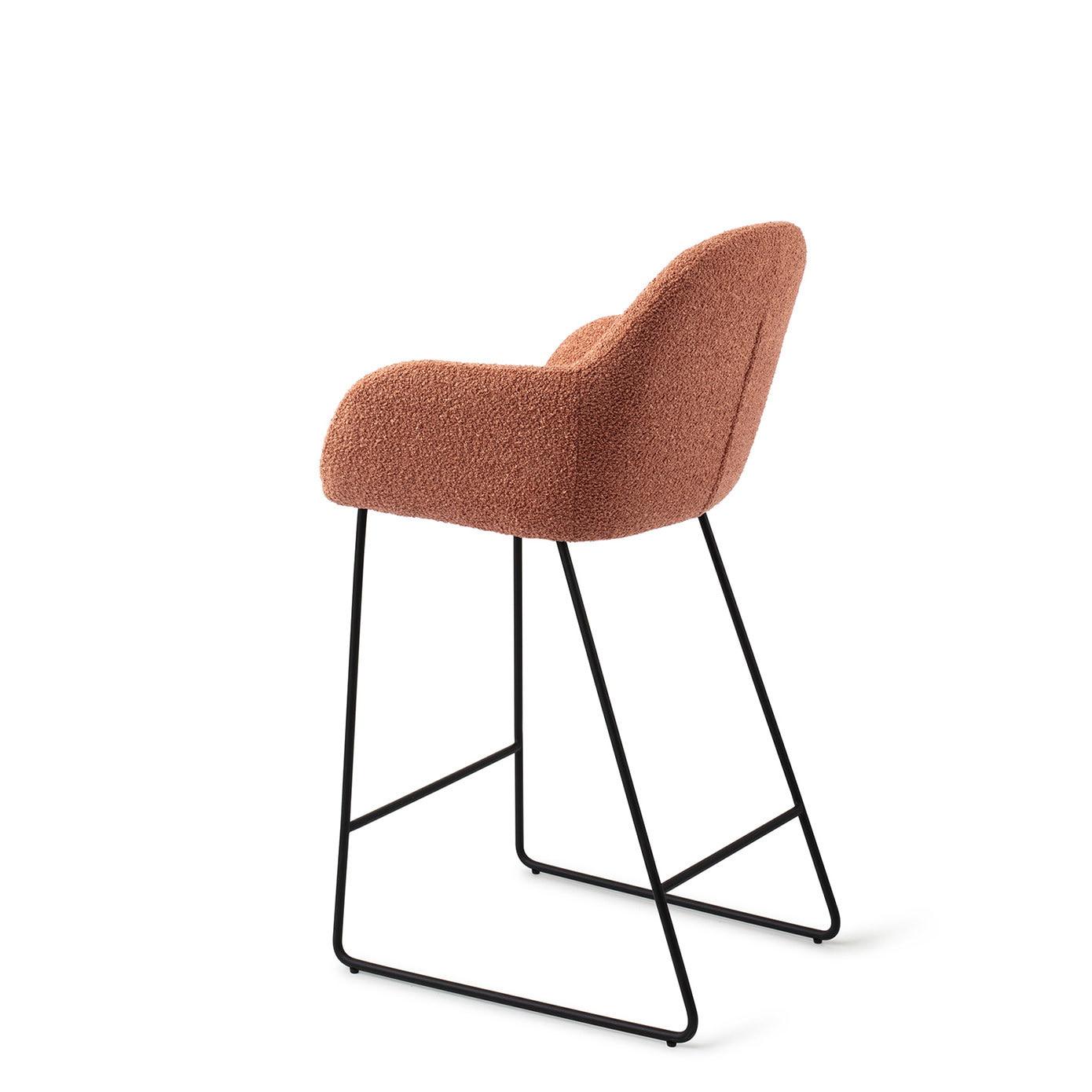 Jesper Home Barstoel 'Kushi' Slide Black, kleur Amber Autumn (zithoogte 67cm)