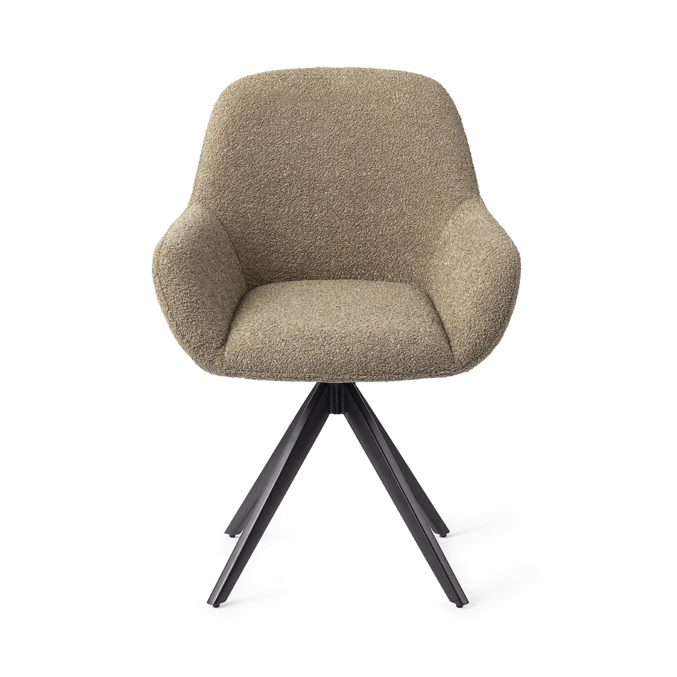 Jesper Home Eetkamerstoel 'Kushi' Turn Black, Draaibaar, kleur Moss Meadow