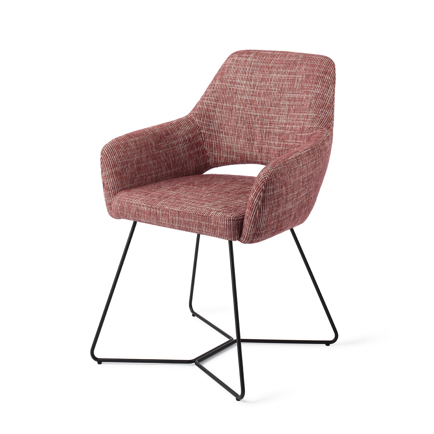 Jesper Home Eetkamerstoel Yanai Beehive Black - Berry Bars