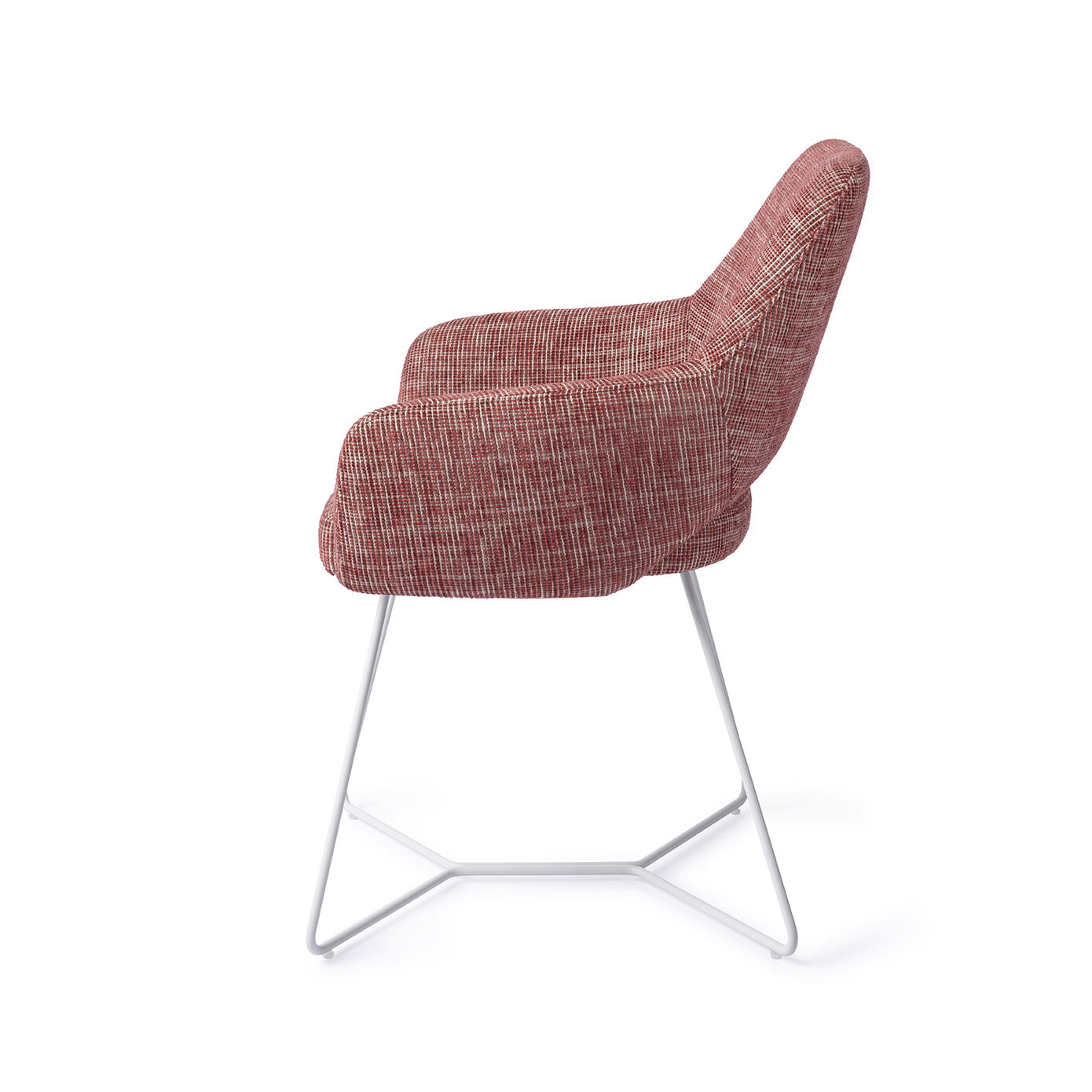 Jesper Home Eetkamerstoel 'Yanai' Beehive White, kleur Berry Bars
