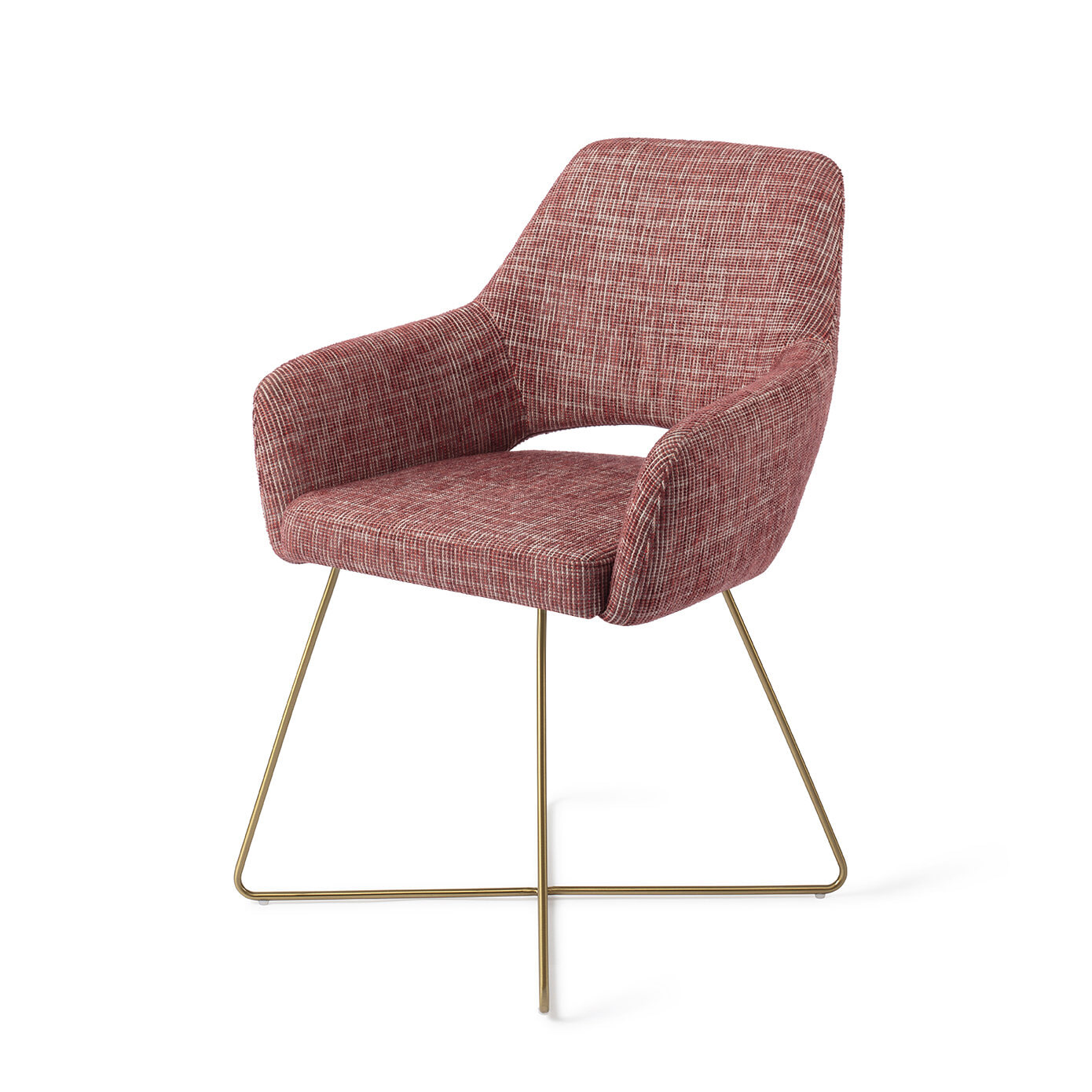 Jesper Home Eetkamerstoel Yanai Cross Gold - Berry Bars