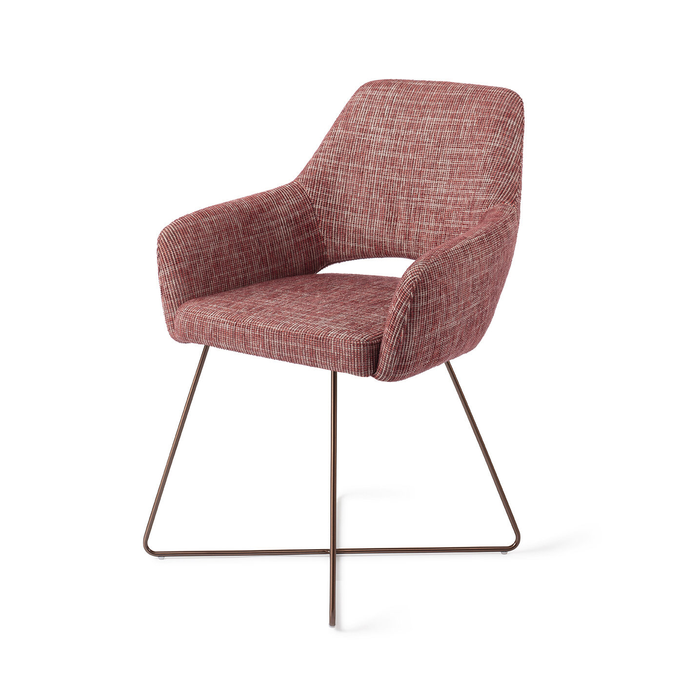 Jesper Home Eetkamerstoel Yanai Cross Rose - Berry Bars