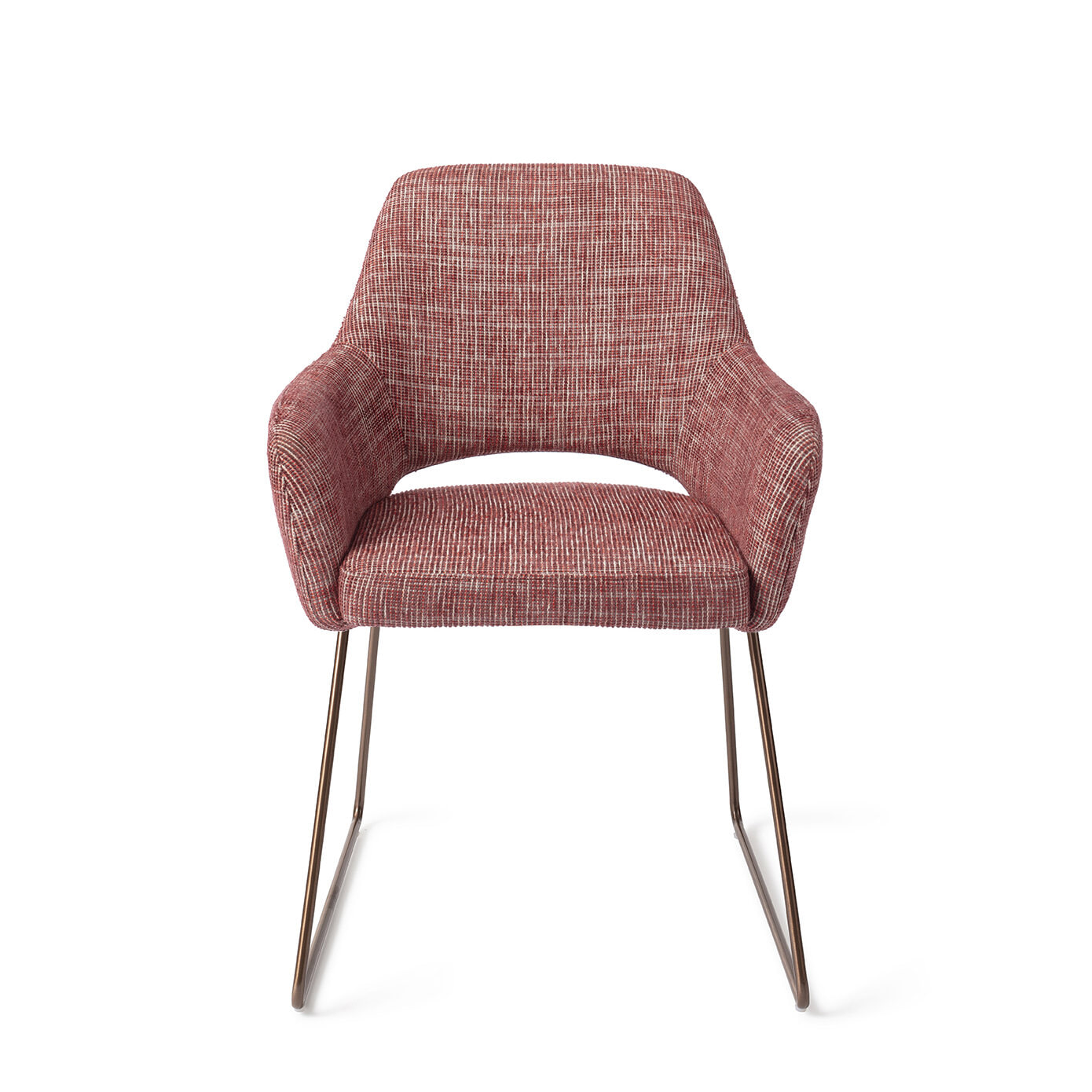Jesper Home Eetkamerstoel 'Yanai' Slide Rose, kleur Berry Bars
