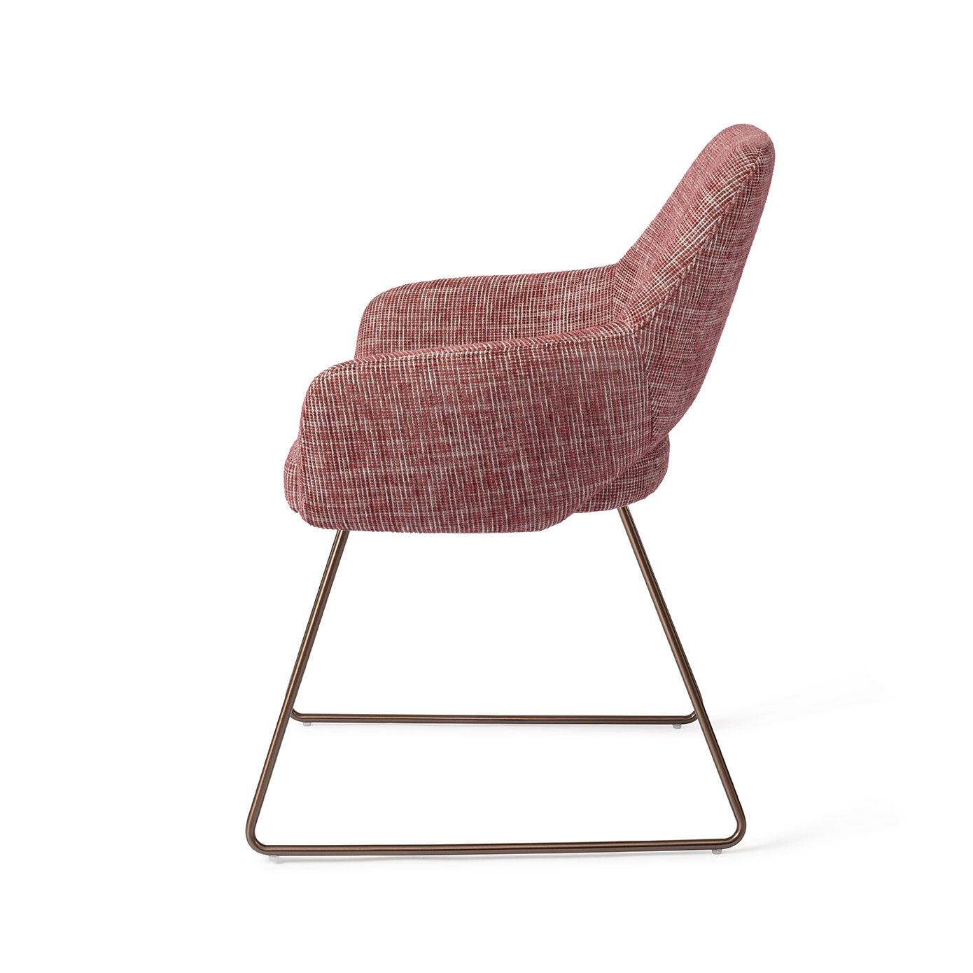 Jesper Home Eetkamerstoel 'Yanai' Slide Rose, kleur Berry Bars