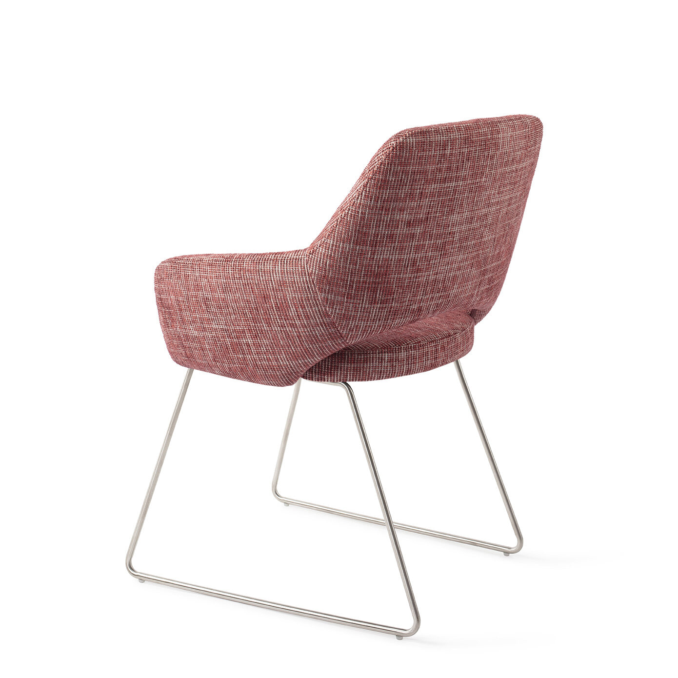 Jesper Home Eetkamerstoel 'Yanai' Slide Steel, kleur Berry Bars