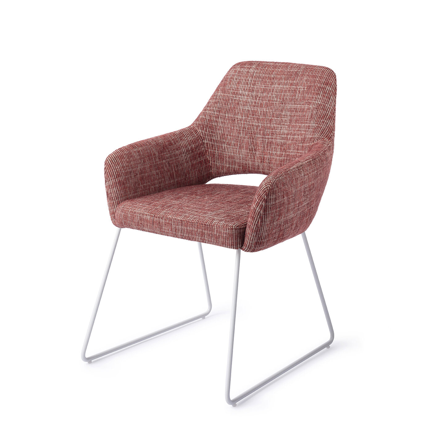 Jesper Home Eetkamerstoel Yanai Slide White - Berry Bars
