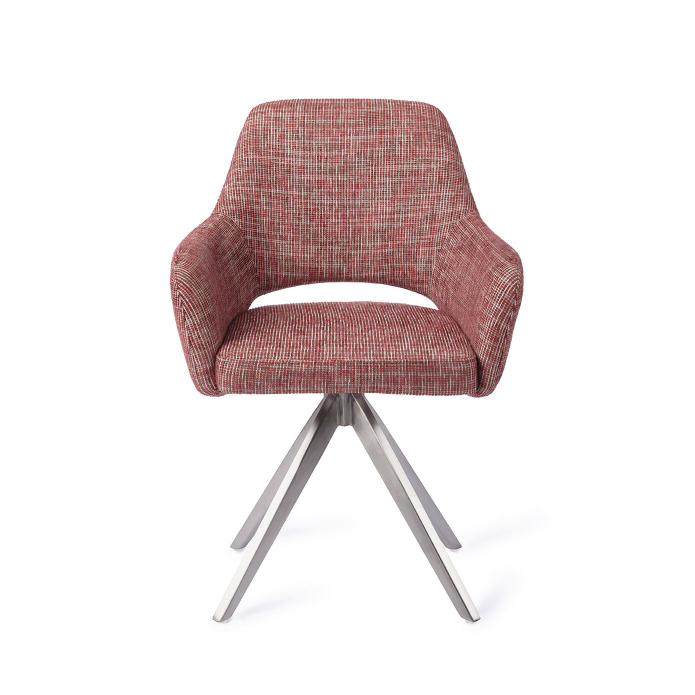Jesper Home Eetkamerstoel 'Yanai' Turn Steel, kleur Berry Bars
