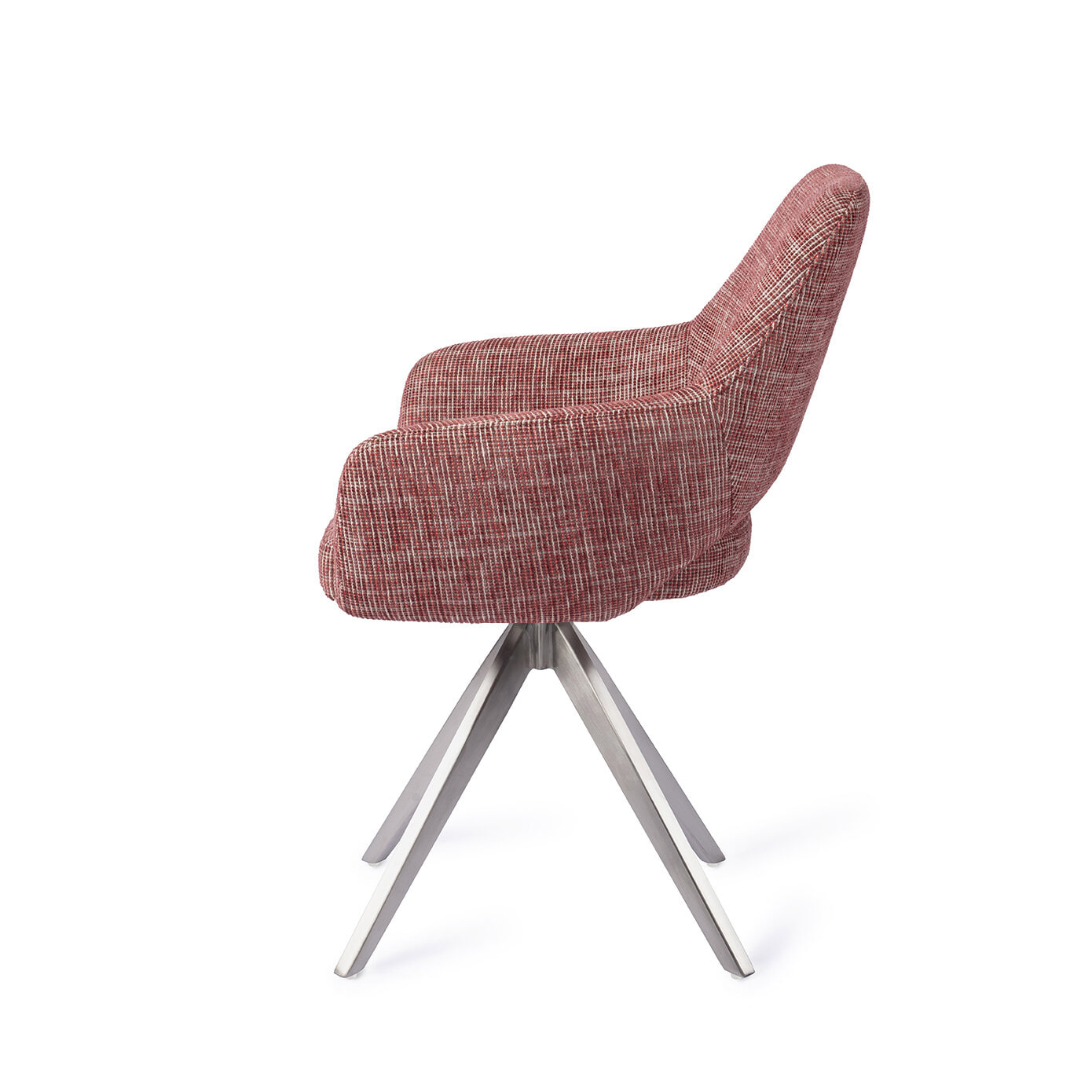 Jesper Home Eetkamerstoel 'Yanai' Turn Steel, kleur Berry Bars