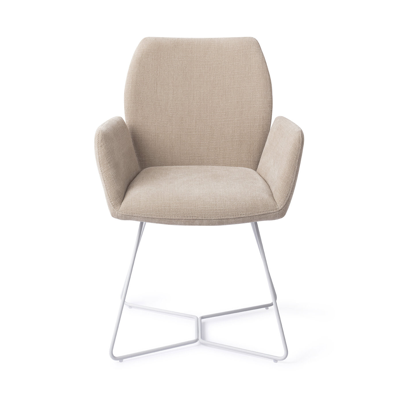 Jesper Home Eetkamerstoel 'Misaki' Beehive White, kleur Sand Strand