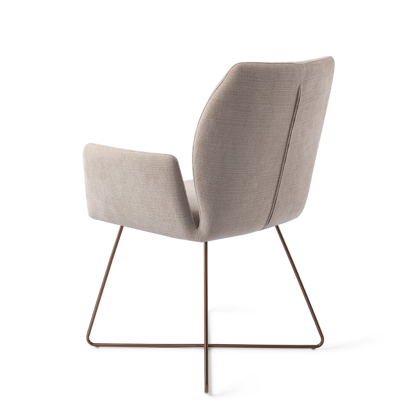 Jesper Home Eetkamerstoel 'Misaki' Cross Rose, kleur Sand Strand