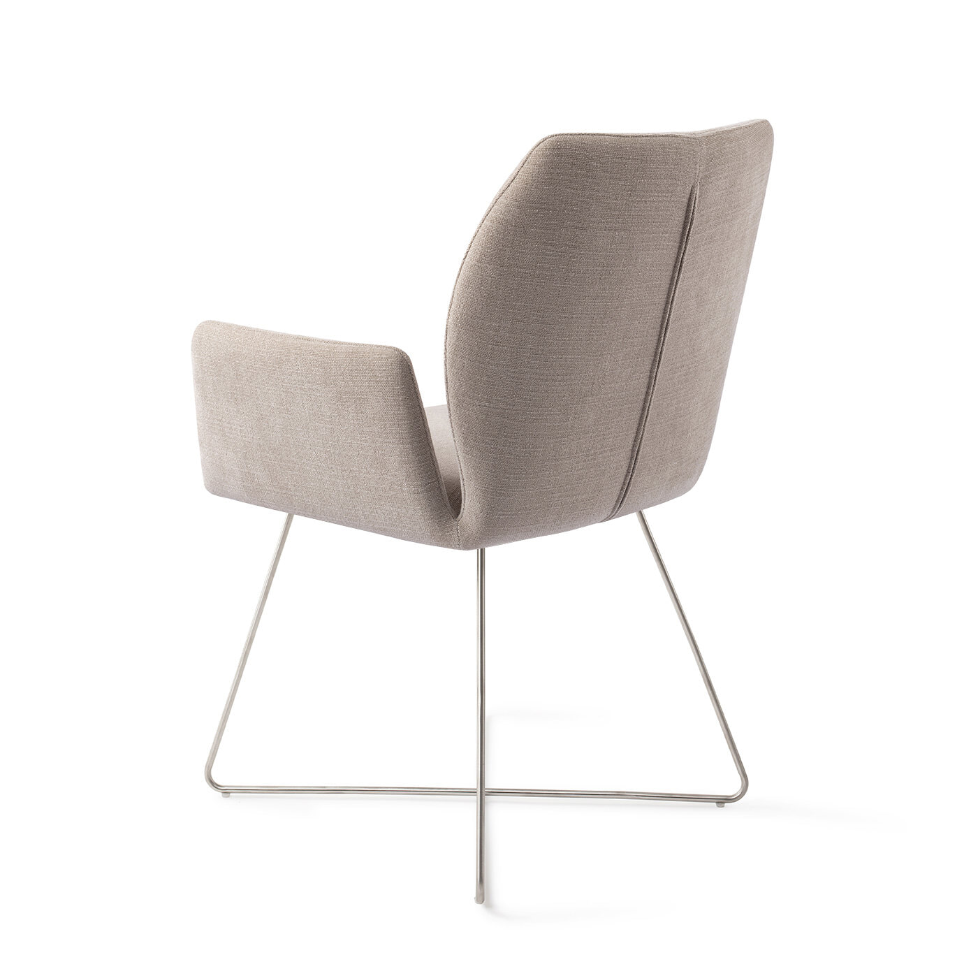 Jesper Home Eetkamerstoel 'Misaki' Cross Steel, kleur Sand Strand