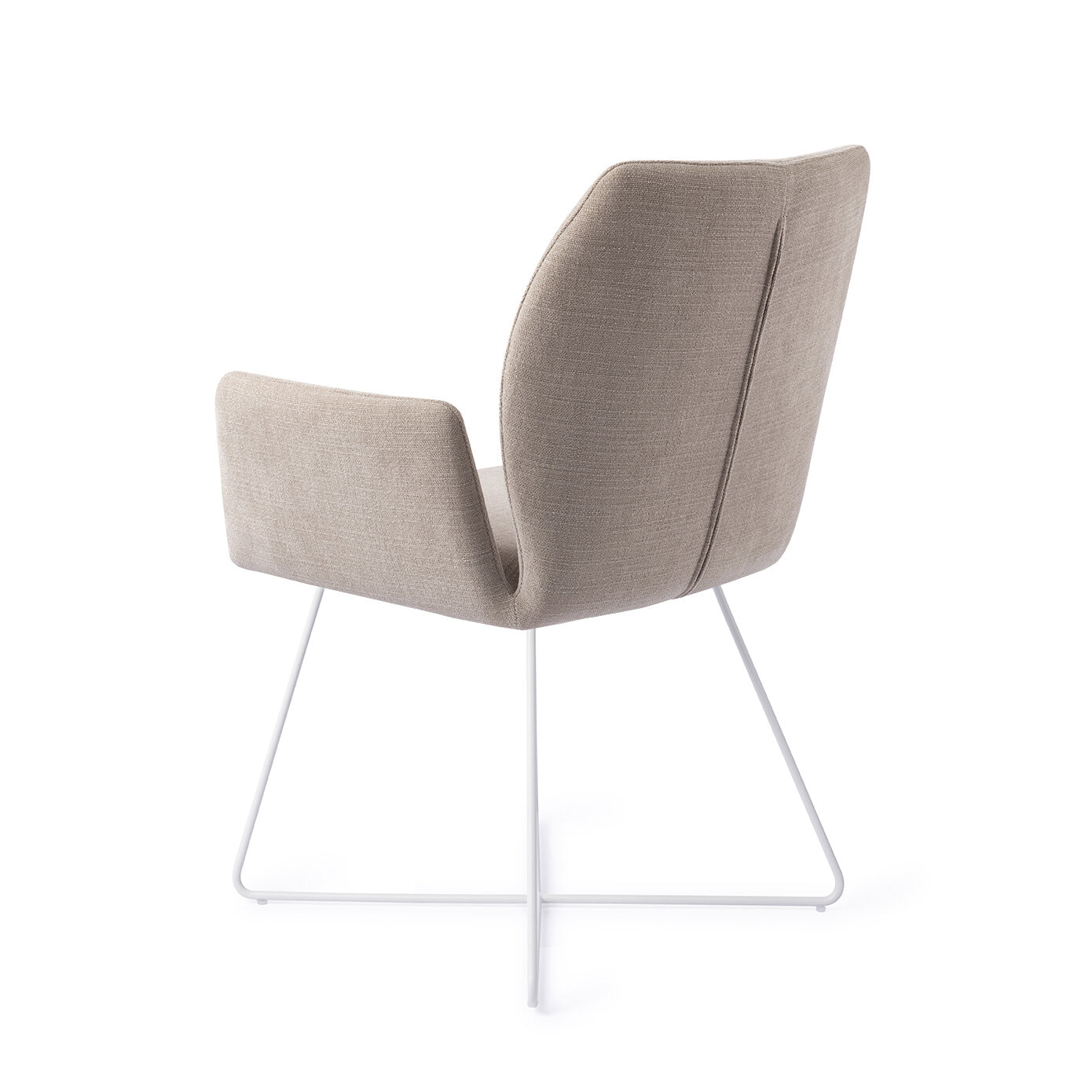 Jesper Home Eetkamerstoel 'Misaki' Cross White, kleur Sand Strand