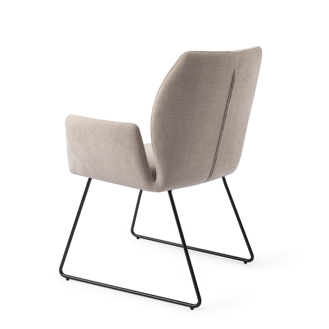 Jesper Home Eetkamerstoel 'Misaki' Slide Black, kleur Sand Strand