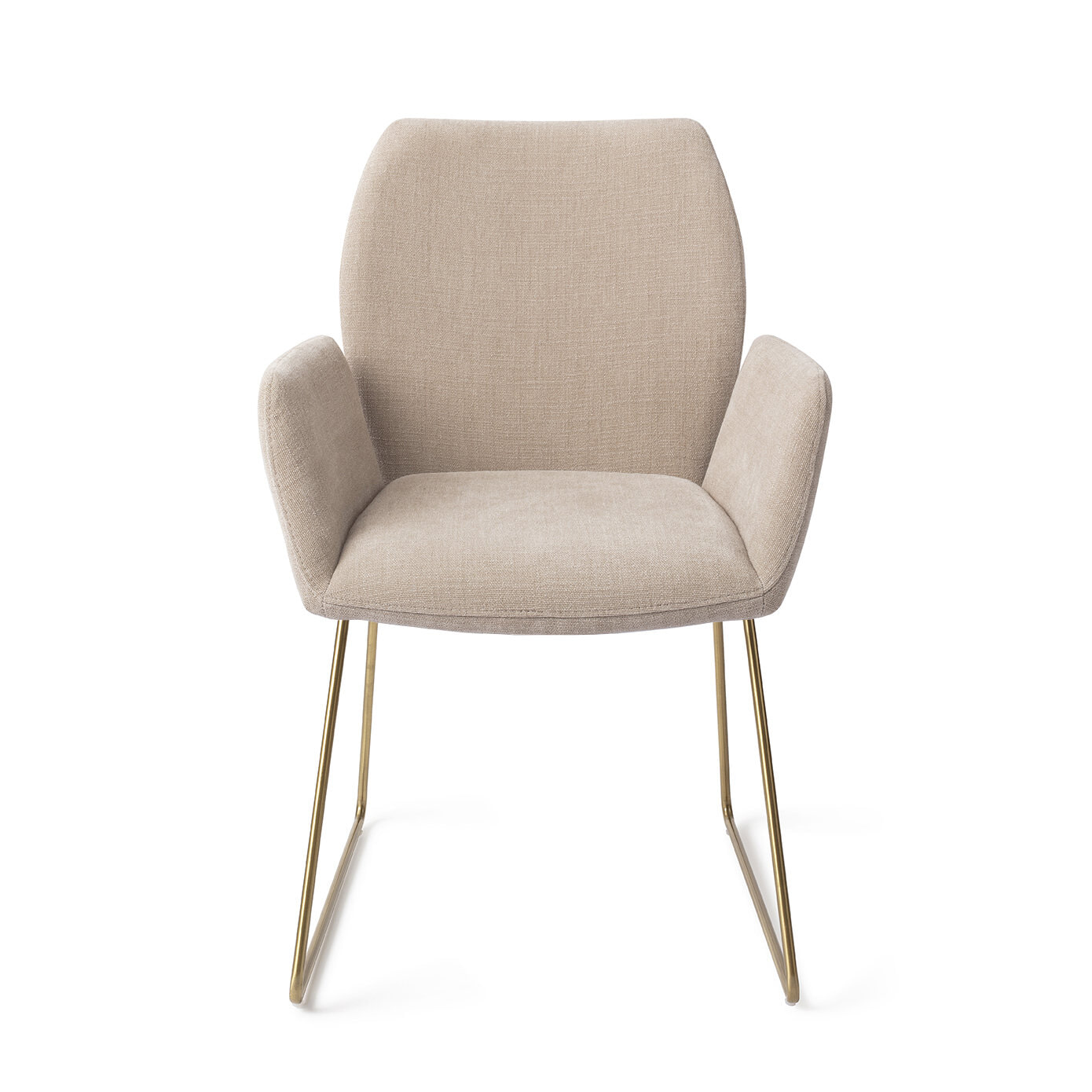 Jesper Home Eetkamerstoel 'Misaki' Slide Gold, kleur Sand Strand