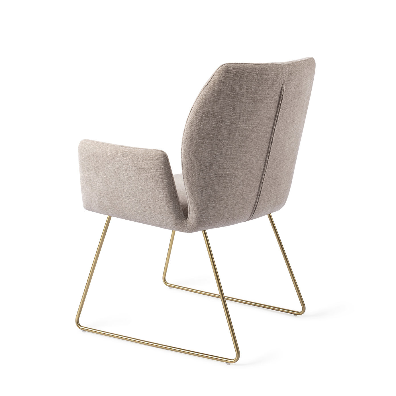 Jesper Home Eetkamerstoel 'Misaki' Slide Gold, kleur Sand Strand