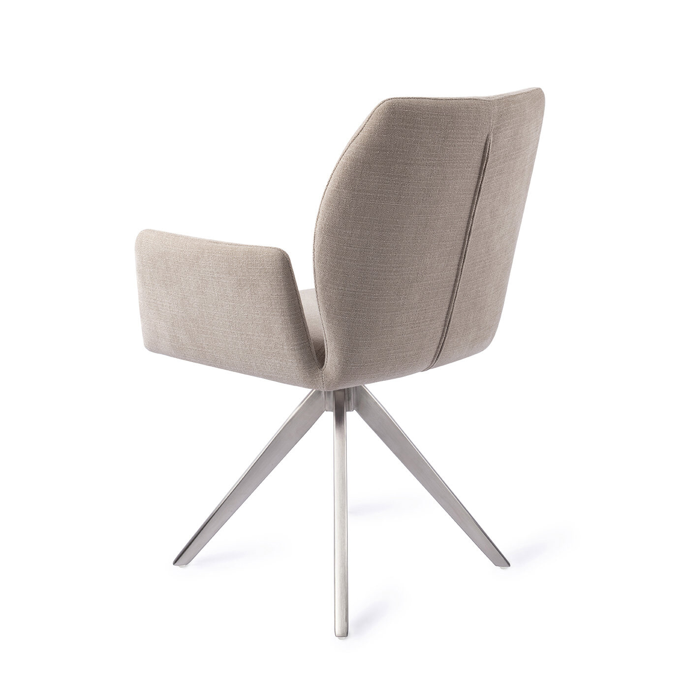 Jesper Home Draaibare Eetkamerstoel 'Misaki' Turn Steel, kleur Sand Strand