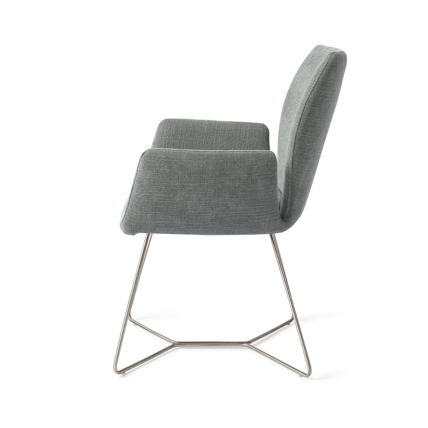 Jesper Home Eetkamerstoel 'Misaki' Beehive Steel, kleur Breezy Blue