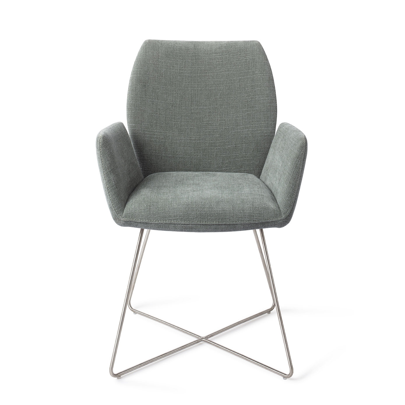 Jesper Home Eetkamerstoel 'Misaki' Cross Steel, kleur Breezy Blue